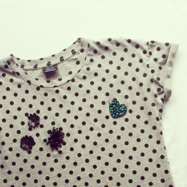 Zara polka dot tshirt